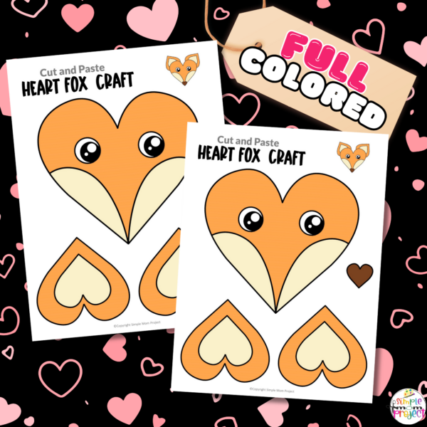 Prepare for a fun crafting adventure with your little ones using this heart-shaped fox craft, ideal for toddlers and preschoolers. This printable activity boosts fine motor skills and creativity through cutting, coloring, and decorating. The template is perfect for joyful family time or engaging classroom activities. Let the crafting fun begin!