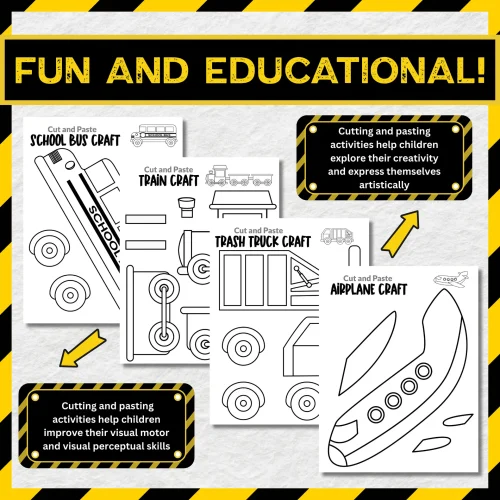 Are you in search of a simple, step-by-step cut-and-paste activity for your toddlers? Click now to access black and white printable vehicle templates for creating adorable paper crafts! These straightforward printable vehicle crafts are ideal for children learning about different modes of transportation. Kids of all ages, including kindergartners and older, will enjoy crafting these easy printable vehicle cut-and-paste projects!