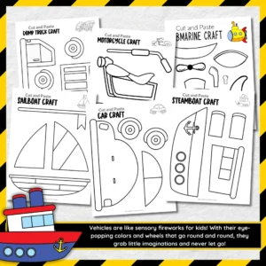 Are you in search of a simple, step-by-step cut-and-paste activity for your toddlers? Click now to access black and white printable vehicle templates for creating adorable paper crafts! These straightforward printable vehicle crafts are ideal for children learning about different modes of transportation. Kids of all ages, including kindergartners and older, will enjoy crafting these easy printable vehicle cut-and-paste projects!
