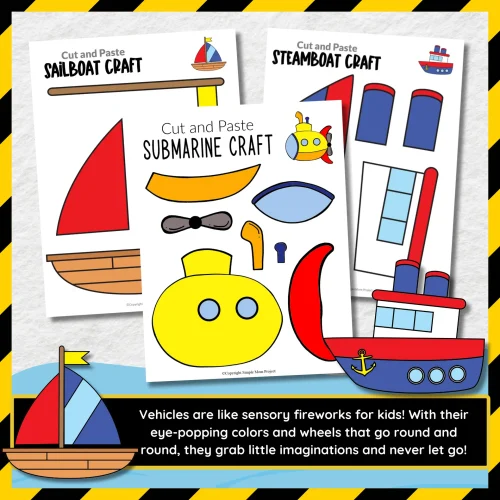 Let your little tykes unleash their inner Picassos with vibrant vehicle crafts while you tackle that endless to-do list! These colorful printable templates are the perfect way to zoom through the world of transportation education. So, gather your glitter, scissors, and glue, and grab those cheerful vehicle templates today! Time to craft and conquer!