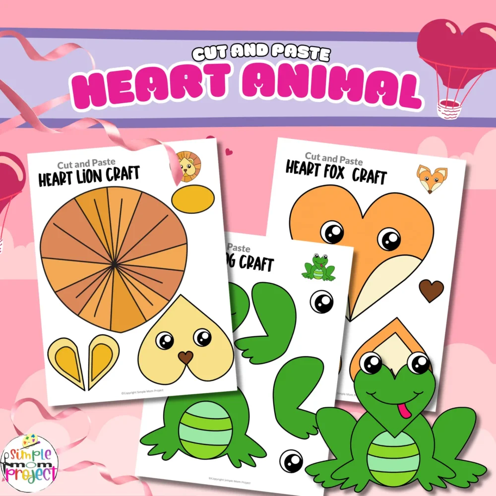Are you looking for full colored heart animal crafts for your toddler, preschool and kindergarten kids? These colored cut-and-paste heart animal crafts are the ideal activities to keep your kids productive even on weekends. The printable heart animal templates can be used as coloring worksheets, stencils, decorations, diy cards and more crafts. Grab a few supplies and get your printable colored heart animal craft templates today!