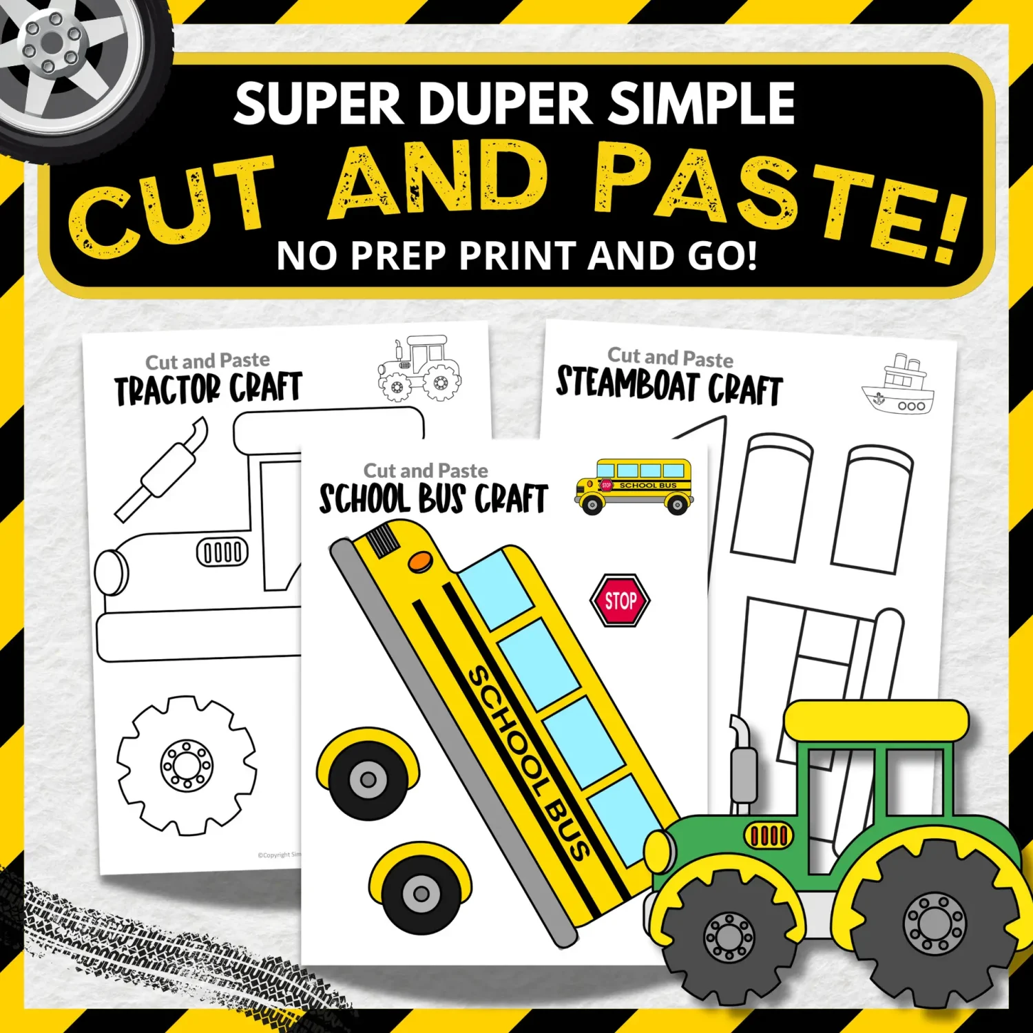 Rev up your creativity engines! If you're on the hunt for the ultimate vehicle crafts to keep your little ones (or big kids at heart) entertained, look no further! These super simple, no-prep crafts come with fun cut-and-paste templates that will have toddlers, preschoolers, and even grown-ups glued to their seats for hours. From our fan-favorite police car to speedy trains and soaring airplanes, these crafts are bound to be a smash hit for craft time or even homeschooling adventures. Buckle up and click here to snag these fabulous vehicle craft templates today!