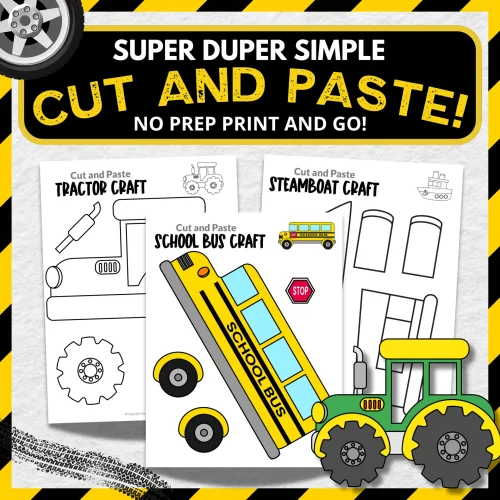 Rev up your creativity engines! If you're on the hunt for the ultimate vehicle crafts to keep your little ones (or big kids at heart) entertained, look no further! These super simple, no-prep crafts come with fun cut-and-paste templates that will have toddlers, preschoolers, and even grown-ups glued to their seats for hours. From our fan-favorite police car to speedy trains and soaring airplanes, these crafts are bound to be a smash hit for craft time or even homeschooling adventures. Buckle up and click here to snag these fabulous vehicle craft templates today!