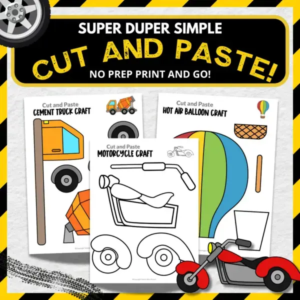 On the hunt for super fun and simple activities for your little ones? Well, search no more! This printable vehicle-themed craft bundle is here to rev up the fun for hours while giving those tiny fingers a workout! Use it for arts and crafts or sprinkle in some learning magic. Don't miss out—grab your printable vehicle templates today and let the creative chaos begin!