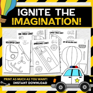 Are you in search of a simple, step-by-step cut-and-paste activity for your toddlers? Click now to access black and white printable vehicle templates for creating adorable paper crafts! These straightforward printable vehicle crafts are ideal for children learning about different modes of transportation. Kids of all ages, including kindergartners and older, will enjoy crafting these easy printable vehicle cut-and-paste projects!