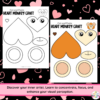 Looking for fun craft activities to engage students? This heart-shaped monkey craft is ideal for children of all ages. It can be turned into puppets, home décor, invitation cards, and more, helping kids develop fine motor skills, concentration, imagination, and creativity. This cut-and-paste activity is perfect for families or classrooms to create lasting memories together.