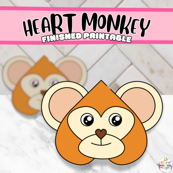 Looking for fun craft activities to engage students? This heart-shaped monkey craft is ideal for children of all ages. It can be turned into puppets, home décor, invitation cards, and more, helping kids develop fine motor skills, concentration, imagination, and creativity. This cut-and-paste activity is perfect for families or classrooms to create lasting memories together.