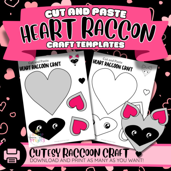 Are you passionate about crafting adorable creatures? Try our heart raccoon cut-and-paste project, perfect for all ages! This printable craft keeps kids engaged while boosting creativity and fine motor skills. Ideal for coloring, decorating, and homeschooling, the template is versatile. Follow our simple guide or watch the tutorial video to create your own heart raccoon. Let the crafting fun begin!