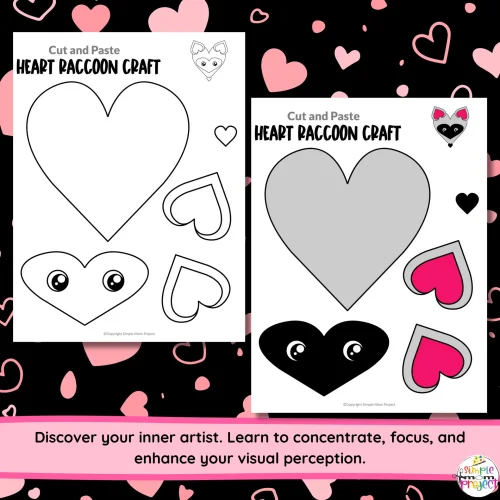 Are you passionate about crafting adorable creatures? Try our heart raccoon cut-and-paste project, perfect for all ages! This printable craft keeps kids engaged while boosting creativity and fine motor skills. Ideal for coloring, decorating, and homeschooling, the template is versatile. Follow our simple guide or watch the tutorial video to create your own heart raccoon. Let the crafting fun begin!