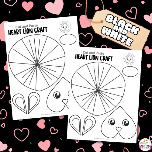 Make the most of your free time with kids by exploring fun art and craft projects like a printable heart-shaped lion. This charming craft is great for home or classroom use and can be combined with recycled materials for innovative creations. It's a simple cut-and-paste activity that enhances children's coloring, cutting, and gluing skills. Suitable for both small teams and larger groups, this craft promises to be a hit in many crafting sessions!