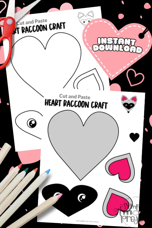 Are you passionate about crafting adorable creatures? Try our heart raccoon cut-and-paste project, perfect for all ages! This printable craft keeps kids engaged while boosting creativity and fine motor skills. Ideal for coloring, decorating, and homeschooling, the template is versatile. Follow our simple guide or watch the tutorial video to create your own heart raccoon. Let the crafting fun begin!