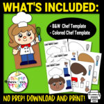 Chef Paper Bag Puppet Craft Template – Simple Mom Project Store