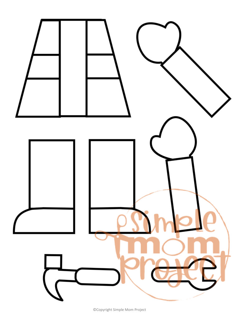 Community Helper Paper Bag Puppet Craft Templates Simple Mom Project