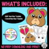 Are you looking for a printable heart shaped bear craft for your toddler, preschool and kindergarten kids? These printable heart bear crafts are great to include in your lesson plans, preschool paper craft projects, diy greeting cards, decorations and puppet shows. Click now to grab your adorable heart bear templates today!