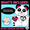 Are you teaching the letter P to your toddler, preschool and kindergarten kids? Try this simple printable heart panda craft template! It is so simple kids in all grades will love making him. Use this heart panda craft for coloring, stencils, decorations, invitation cards and crafts. Click now to purchase this printable heart shaped panda template now!