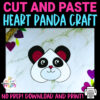 Are you teaching the letter P to your toddler, preschool and kindergarten kids? Try this simple printable heart panda craft template! It is so simple kids in all grades will love making him. Use this heart panda craft for coloring, stencils, decorations, invitation cards and crafts. Click now to purchase this printable heart shaped panda template now!