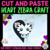 Are you looking for a fun way to teach your preschoolers about zebras? Then, you’ve come to the right place as we share to you this printable heart shaped zebra craft template. It’s an easy cut and paste activity perfect for kids of all ages, from toddlers to preschoolers and kindergarteners, through elementary kids. Turn this simple printable heart zebra template into a variety of craft ideas using a few supplies. So click now and get your printable heart zebra templates today!