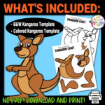 Kangaroo Cut and Paste Craft – Simple Mom Project Store