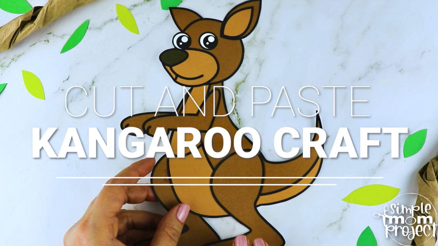 Kangaroo Cut and Paste Craft – Simple Mom Project Store