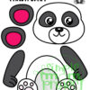 Printable Panda Bear Craft Template for Kids Preschool Toddler elementary nursing home