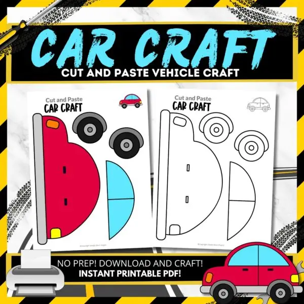 If you're seeking a fun family activity, try this simple printable car craft. It's ideal for teaching kids transportation modes or the letter C sound. This DIY papercraft enhances fine motor skills, hand-eye coordination, focus, imagination, and creativity. Use the cute car template for decorations, greeting cards, and more. The process is easy with step-by-step pictures and a tutorial video included. Print multiple templates to share with family and friends!