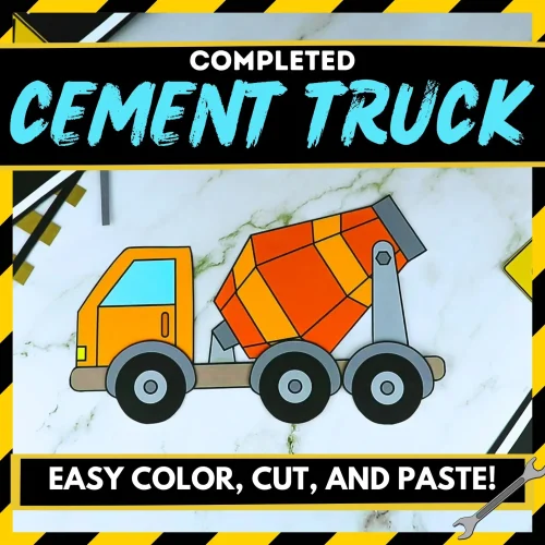 Engage young builders with a fun cement truck craft printable! This template helps preschoolers and kindergartners improve scissor skills while enjoying creative activities. It's perfect for decor, cards, and projects, making quality time both fun and educational. With minimal prep needed, this downloadable cement truck template set is a great resource for home or classroom creativity!