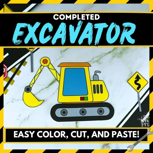 Explore endless fun with our printable excavator craft, perfect for stimulating creativity and imaginative play. This engaging activity involves coloring and crafting, allowing children to bring their own excavator to life. Enhance the construction excavator craft using recycled materials for added creativity, and pair it with stories about construction to enrich the experience. It's a great way to foster creativity, fine motor skills, and storytelling in one enjoyable package. Happy crafting!