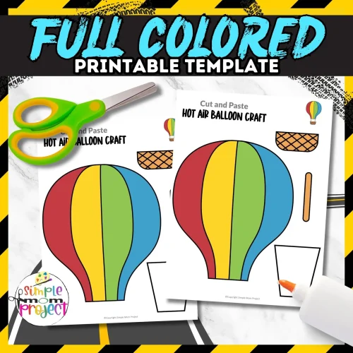 Looking for spring break fun? Try our printable hot air balloon craft template! It's a DIY project that engages preschoolers and kindergarteners while teaching them about transport. This activity enhances their coloring, cutting, and sticking skills, making it perfect for vehicle-themed parties, handmade cards, or a rainy day. Enjoy crafting adventures with our easy-to-use template!