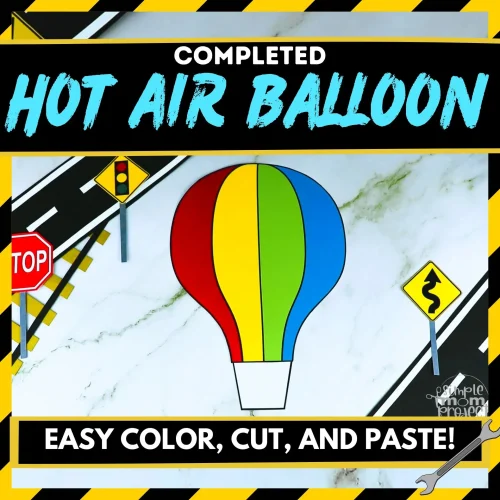 Looking for spring break fun? Try our printable hot air balloon craft template! It's a DIY project that engages preschoolers and kindergarteners while teaching them about transport. This activity enhances their coloring, cutting, and sticking skills, making it perfect for vehicle-themed parties, handmade cards, or a rainy day. Enjoy crafting adventures with our easy-to-use template!