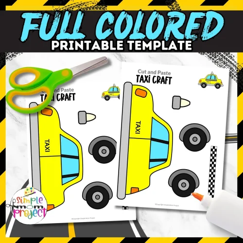Craft time is essential for keeping kids entertained at home! Check out our fun taxi cab craft template available in black and white or vibrant colors to enhance coloring, cutting, and sticking skills. Incorporate recycled materials for eco-friendly creativity. Follow our easy step-by-step guide with pictures, written instructions, and a tutorial video for a great family crafting experience!