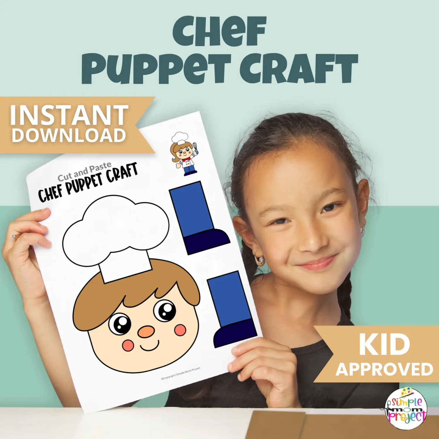 Add this Chef Puppet Craft to your community helper centers, morning work, or cooking-themed activities! Kids love assembling the puppet, and teachers appreciate the print-and-go format. Great for preschool and kinder learning fun!