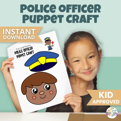 Add this Police Officer Paper Bag Puppet Craft to your dramatic play activities 🚓🎭 Kids can create their own police puppet for role play, storytelling, and community helper lessons. Simple, printable, and perfect for busy teachers and parents!