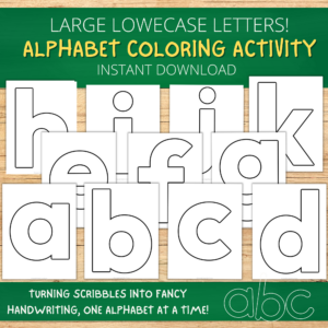 Get ready to explore the Printable Lower Case Alphabet Template cutouts to engage the little ones! Step into a realm where education merges with enjoyment and imagination using these fantastic templates. Witness the children's excitement as they color each letter with a variety of crayons, enhancing their ABC knowledge and precision in cutting.