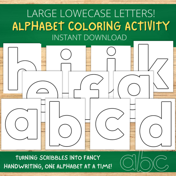 Get ready to explore the Printable Lower Case Alphabet Template cutouts to engage the little ones! Step into a realm where education merges with enjoyment and imagination using these fantastic templates. Witness the children's excitement as they color each letter with a variety of crayons, enhancing their ABC knowledge and precision in cutting.