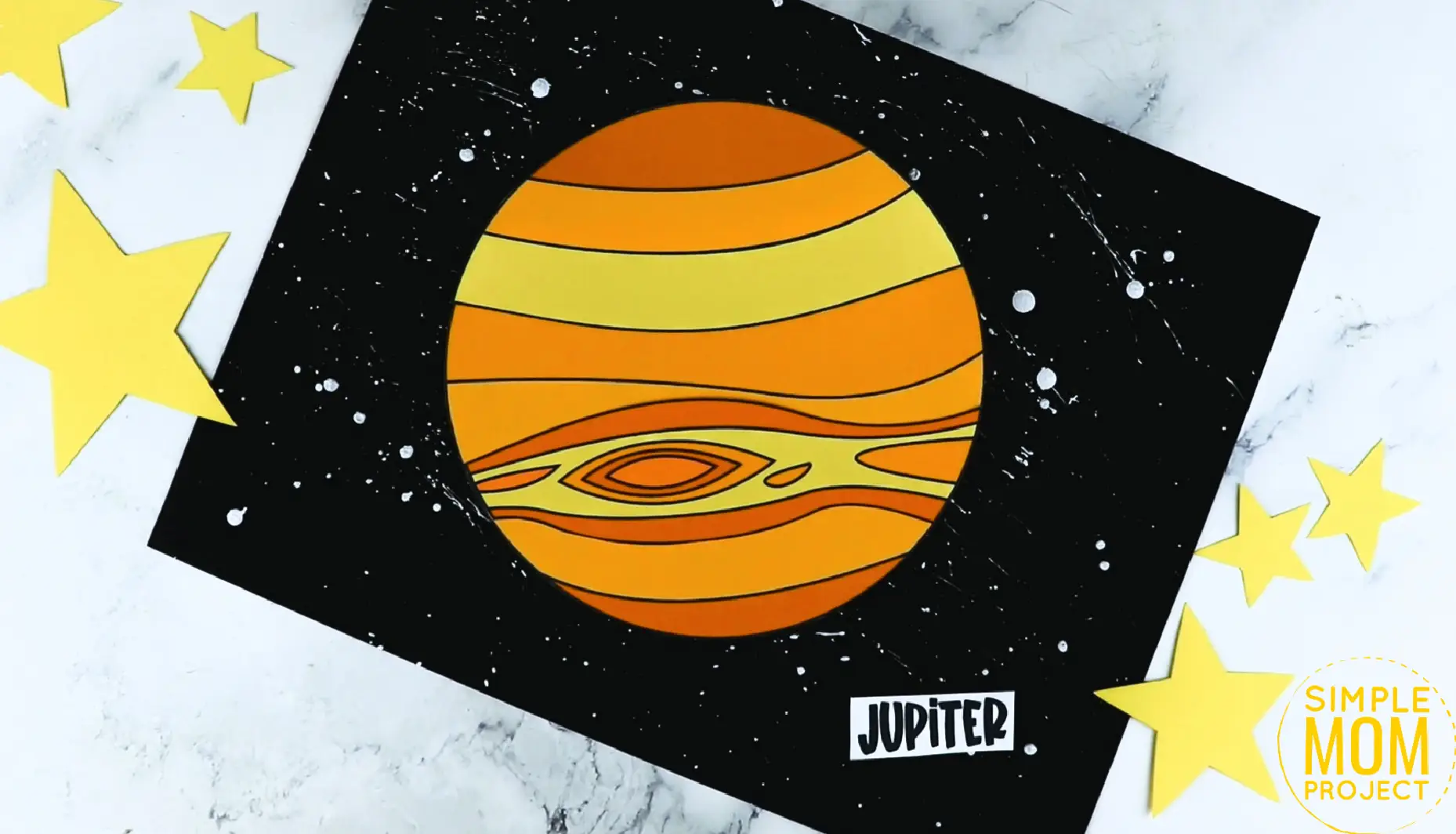 Free Printable Planet Jupiter Craft for Preschoolers, Toddlers and Kindergartners 6