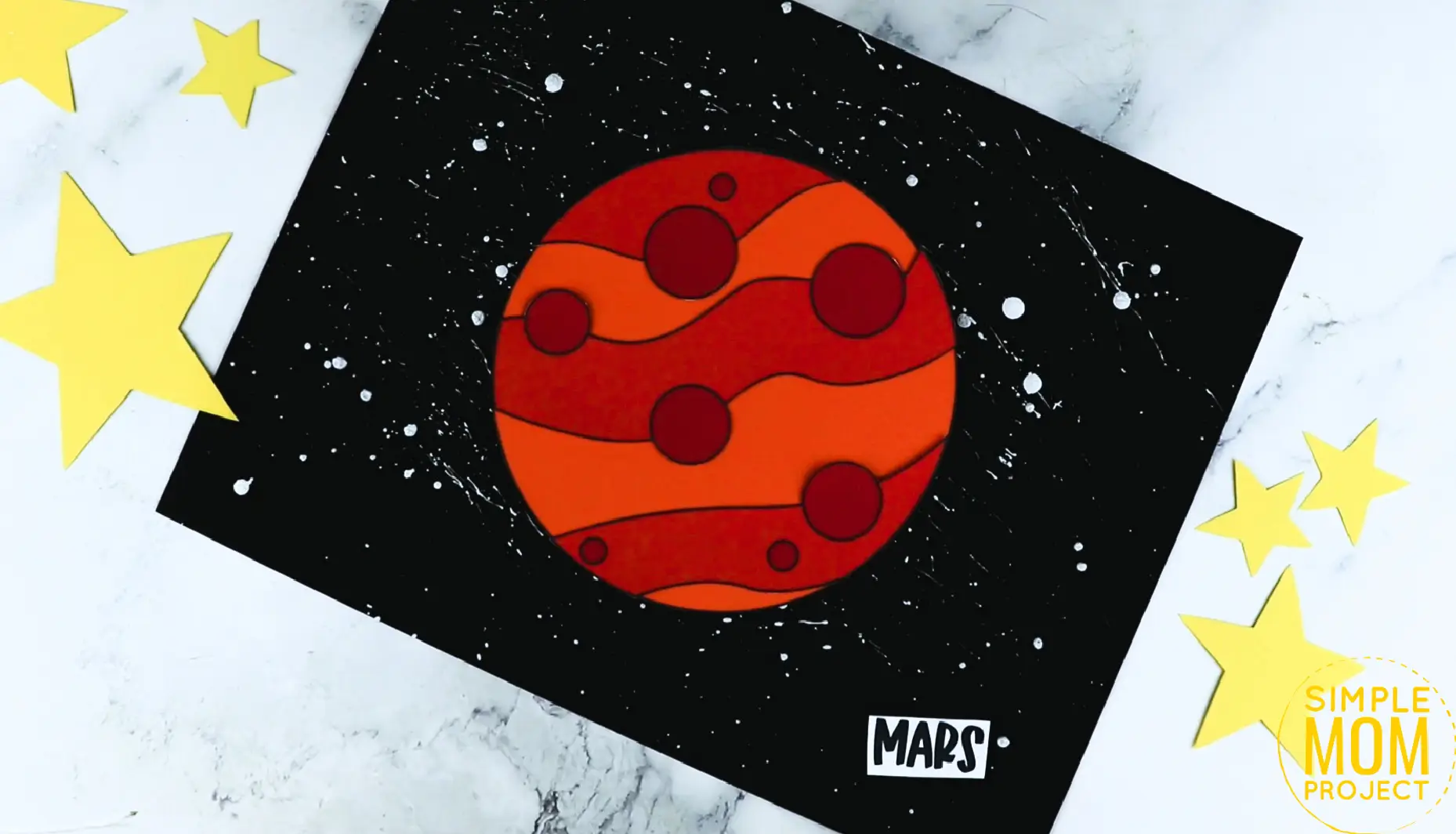 Free Printable Planet Mars Craft for Preschoolers, Toddlers and Kindergartners 11