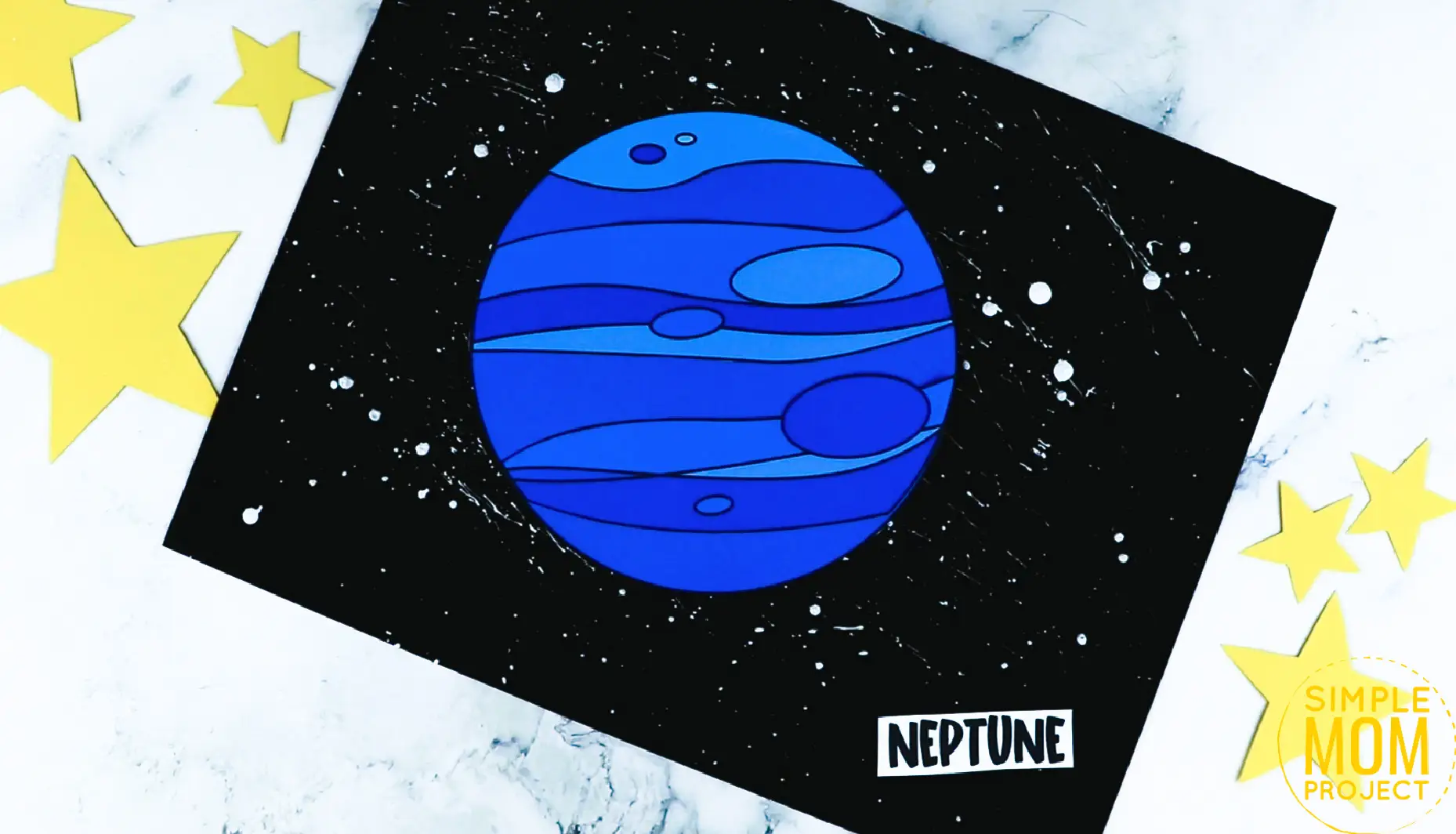 Free Printable Planet Neptune Craft for Preschoolers, Toddlers and Kindergartners 7