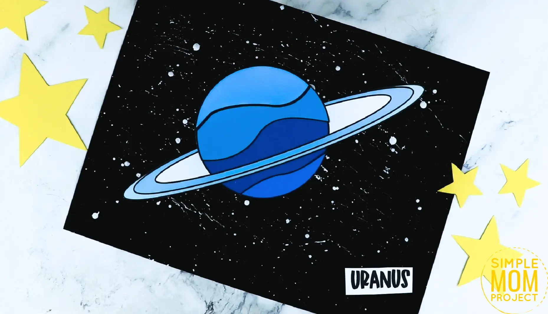 Free Printable Planet Uranus Craft for Preschoolers, Toddlers and Kindergartners 7