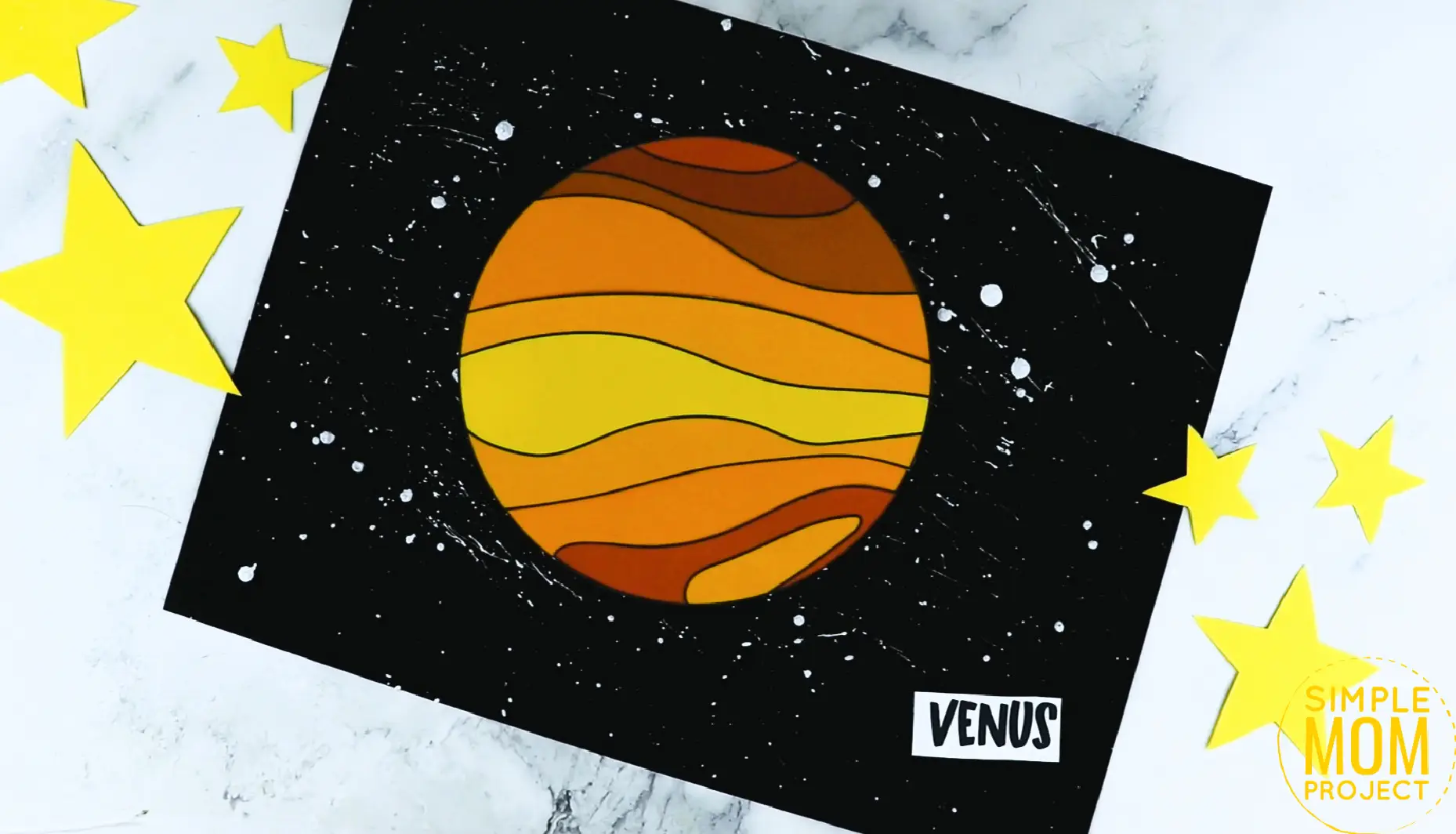 Free Printable Planet Venus Craft for Preschoolers, Toddlers and Kindergartners 9