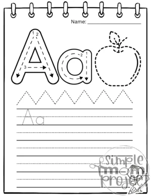 Alphabet Tracing Printable Worksheet Book | ABC Tracing Activity | A-Z Handwriting Practice | Alphabet Letter Writing | Letter Formation