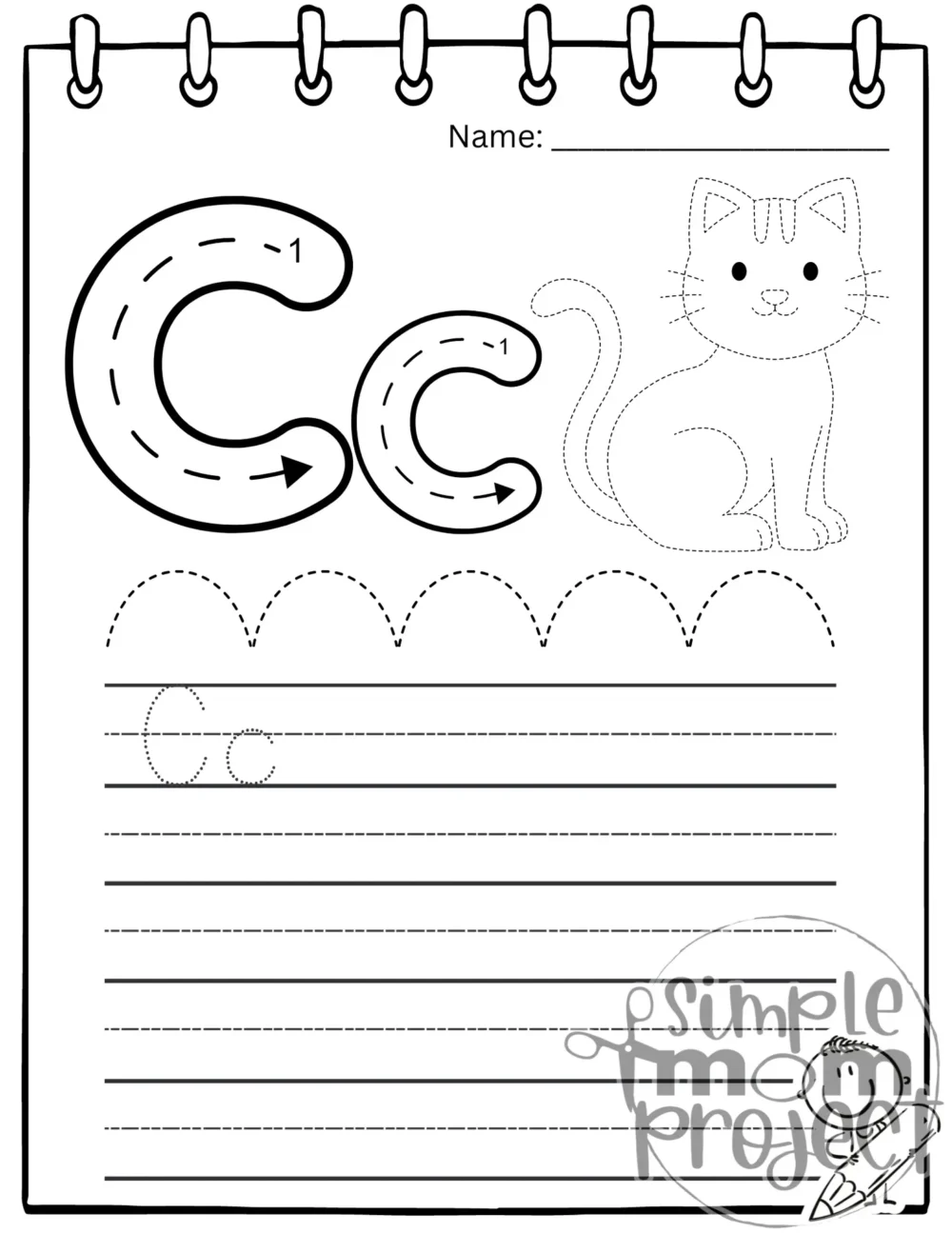 Alphabet Tracing Printable Worksheet Book | ABC Tracing Activity | A-Z Handwriting Practice | Alphabet Letter Writing | Letter Formation