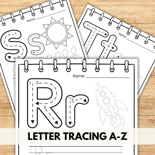 Alphabet Tracing Printable Worksheet Book | ABC Tracing Activity | A-Z Handwriting Practice | Alphabet Letter Writing | Letter Formation