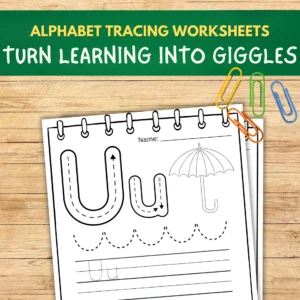 Fun Alphabet Tracing Printable Worksheet Book - Image 5