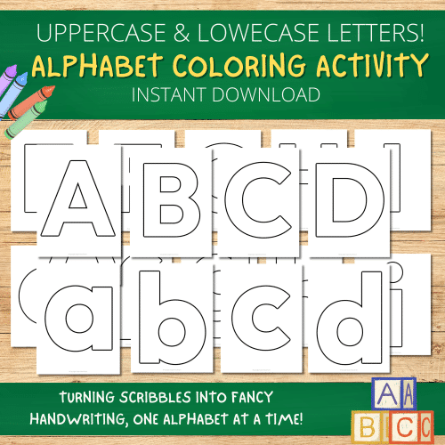 Alphabet Templates – Upper & Lowercase Printable Letters for Kids & Teachers
