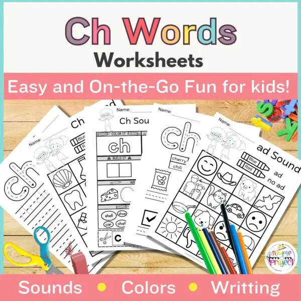 These awesome worksheets are like secret agents on a mission to supercharge kids' phonics skills and conquer the mighty "ch" sound in the most epic way possible! With exciting coloring quests and brain-teasing word hunts, each task is a treasure trove of fun waiting to be explored. Parents and teachers are in for a treat with this mix of activities that spark imagination and puzzle-solving skills. Get ready to dive into a colorful world of "ch" words armed with crayons, pencils, and a spirit of adventure!