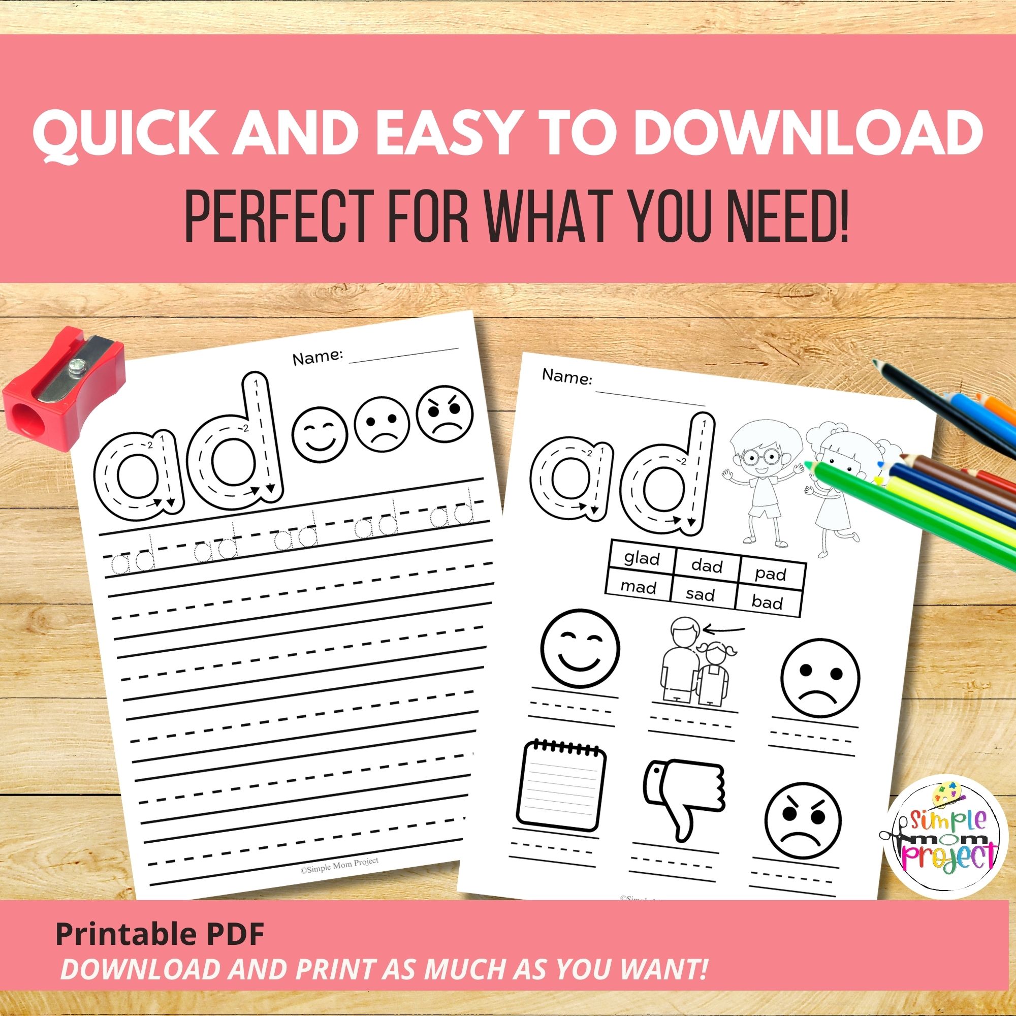 These awesome worksheets are like secret agents on a mission to supercharge kids' phonics skills and conquer the mighty "ad" sound in the most epic way possible! With exciting coloring quests and brain-teasing word hunts, each task is a treasure trove of fun waiting to be explored. Parents and teachers are in for a treat with this mix of activities that spark imagination and puzzle-solving skills. Get ready to dive into a colorful world of "ad" words armed with crayons, pencils, and a spirit of adventure!