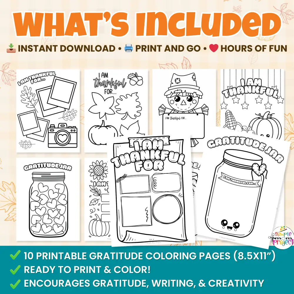 These printable gratitude coloring pages make it simple to teach kindness and thankfulness. Perfect for classroom morning work or family time — no prep needed! 🖨️🎨