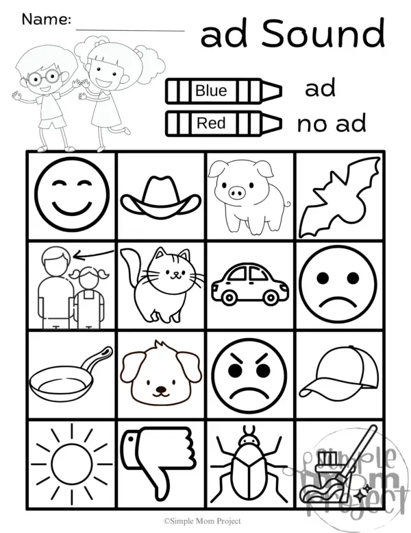 These awesome worksheets are like secret agents on a mission to supercharge kids' phonics skills and conquer the mighty "ad" sound in the most epic way possible! With exciting coloring quests and brain-teasing word hunts, each task is a treasure trove of fun waiting to be explored. Parents and teachers are in for a treat with this mix of activities that spark imagination and puzzle-solving skills. Get ready to dive into a colorful world of "ad" words armed with crayons, pencils, and a spirit of adventure!