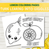 Get ready for a zesty adventure with our lemon-themed coloring pages! Dive into a world of cheerful lemon characters, refreshing lemonade, and puns that will make you peel with laughter. It's a fun-filled journey that will boost fine motor skills and ignite wild imaginations for kids and adults alike!