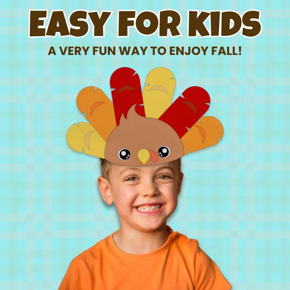 Perfect for art centers, homeschool lessons, or screen-free fun! Download this turkey headband PDF and craft today. 💛